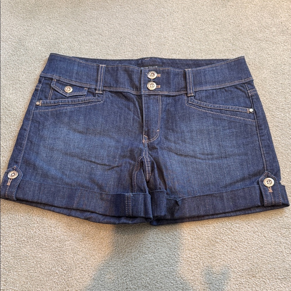 WHBM Dark Blue Denim Women’s Shorts size 4 Regular